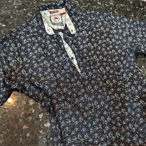 Mens Checkpoint Button Down Shirt - Large